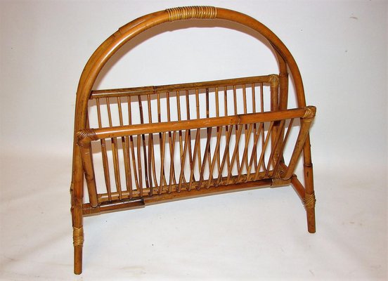 Bamboo Newspaper Rack, 1970s-XHP-1241282