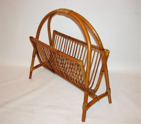 Bamboo Newspaper Rack, 1970s-XHP-1241282