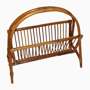 Bamboo Newspaper Rack, 1970s-XHP-1241282