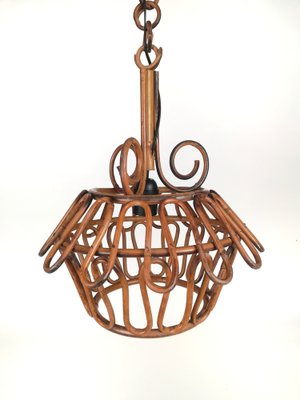 Bamboo Pendant Light, Italy, 1960s-UIW-1408377