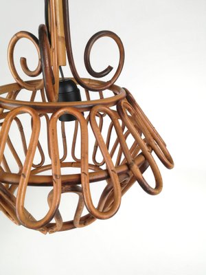 Bamboo Pendant Light, Italy, 1960s-UIW-1408377