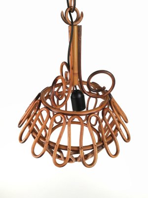 Bamboo Pendant Light, Italy, 1960s-UIW-1408377