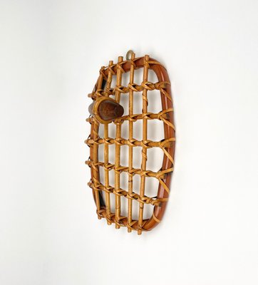 Bamboo & Rattan Coat Rack by Olaf von Bohr, Italy, 1950s-LYQ-1267692