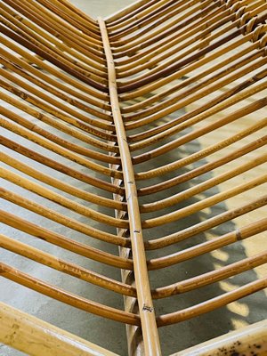 Bamboo & Rattan Coffee Table, France, 1960s-XXA-1371553