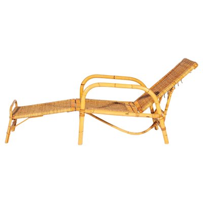 Bamboo & Rattan Easy Chair, Italy, 1960s-KL-1425824