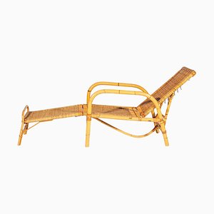 Bamboo & Rattan Easy Chair, Italy, 1960s-KL-1425824