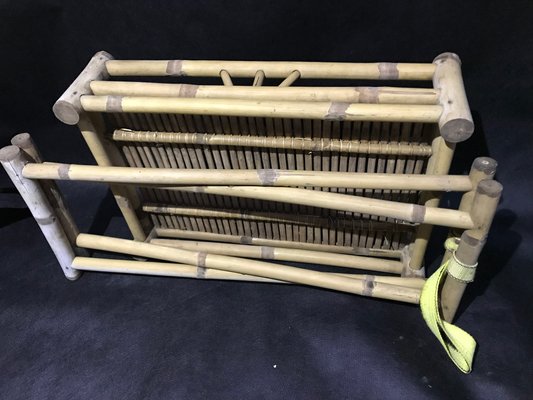 Bamboo & Rattan Foldable Coffee Table With Tray, 1970s.-WQQ-1180571