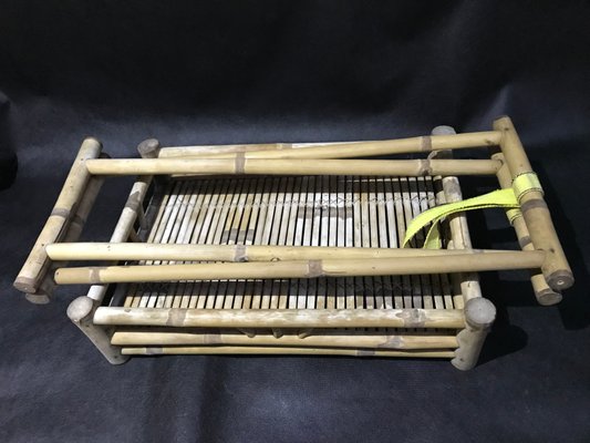 Bamboo & Rattan Foldable Coffee Table With Tray, 1970s.-WQQ-1180571