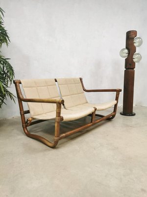 Bamboo & Rattan Safari Sofa, Chairs & Table, Set of 4-BW-1261462