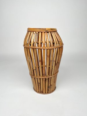 Bamboo & Rattan Umbrella Stand, Italy, 1960s-LYQ-1171310