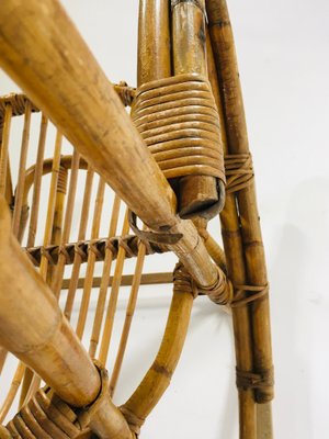 Bamboo Rocking Chair, France, 1960s-XXA-638840