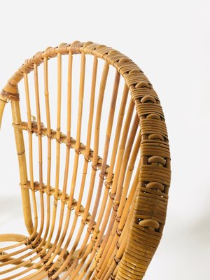 Bamboo Rocking Chair, France, 1960s-XXA-638840