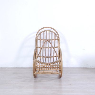 Bamboo Rocking Chair, Italy, 1970s-XSG-1719098