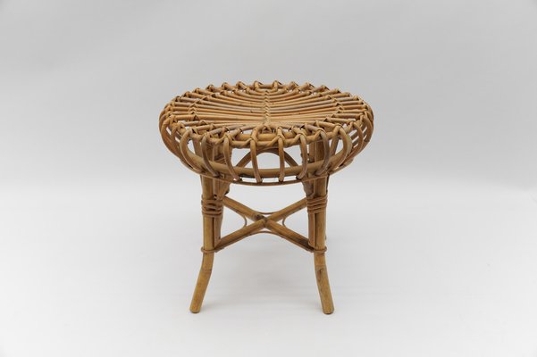 Bamboo Stool by Franco Albini, Italy, 1950s-KQB-1750202