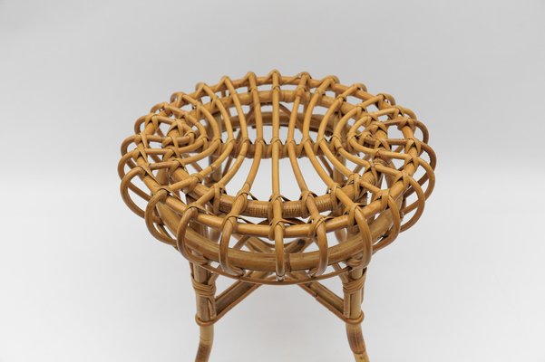 Bamboo Stool by Franco Albini, Italy, 1950s-KQB-1750200