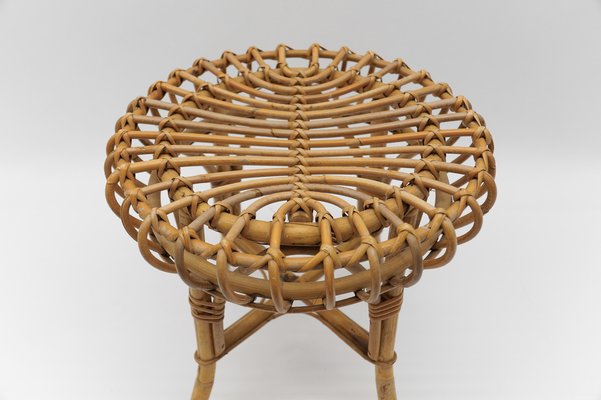 Bamboo Stool by Franco Albini, Italy, 1950s-KQB-1750202