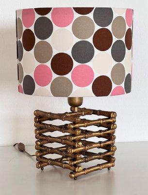 Bamboo Table Lamp in Brass from Maison Jansen, 1970s-VNE-1816866