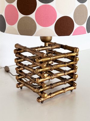 Bamboo Table Lamp in Brass from Maison Jansen, 1970s-VNE-1816866