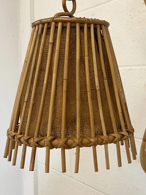 Bamboo Wall Lamps, 1970s, Set of 2-NPC-1720918