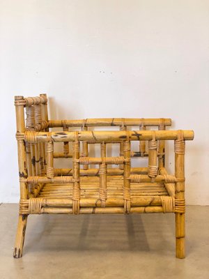 Bamboo & Wicker Armchairs, 1970s , Set of 2-NPC-1285322