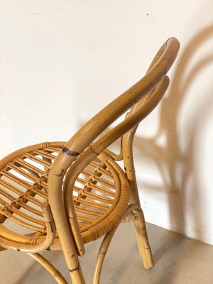 Bamboo & Wicker Chairs, 1970s, Set of 2-NPC-1257256