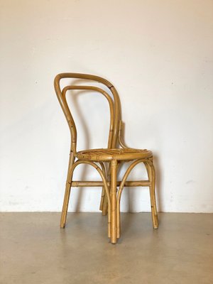 Bamboo & Wicker Chairs, 1970s, Set of 2-NPC-1257256