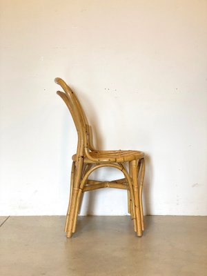 Bamboo & Wicker Chairs, 1970s, Set of 2-NPC-1257256