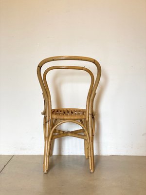 Bamboo & Wicker Chairs, 1970s, Set of 2-NPC-1257256