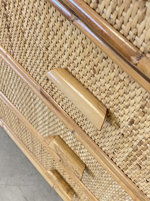 Bamboo & Wicker Sideboard, 1970s-NPC-1334601