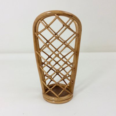 Bamboo & Wicker Umbrella Stand, Italy, 1970-EW-1254183