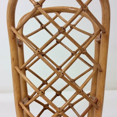 Bamboo & Wicker Umbrella Stand, Italy, 1970-EW-1254183