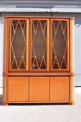 Bamboo & Wood Bookcase from Roberti Rattan, Italy, 1970-EH-1173685