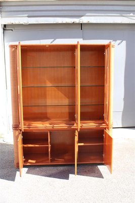 Bamboo & Wood Bookcase from Roberti Rattan, Italy, 1970-EH-1173685