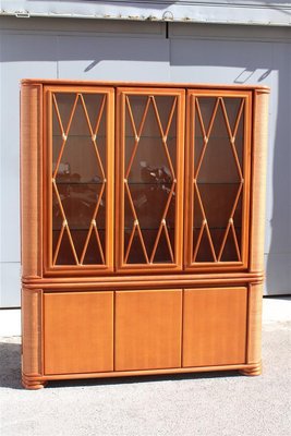 Bamboo & Wood Bookcase from Roberti Rattan, Italy, 1970-EH-1173685