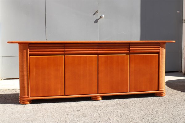 Bamboo & Wood Sideboard from Roberti Rattan, Italy, 1970s-EH-1173686