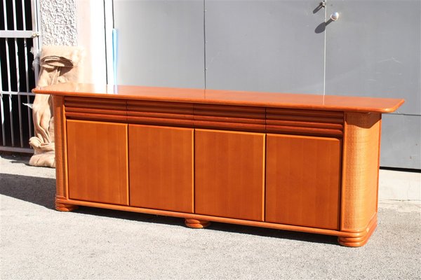 Bamboo & Wood Sideboard from Roberti Rattan, Italy, 1970s-EH-1173686