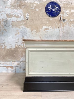 Bank Counter in Patinated Wood, 1900-UX-1325863