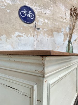 Bank Counter in Patinated Wood, 1900-UX-1325863