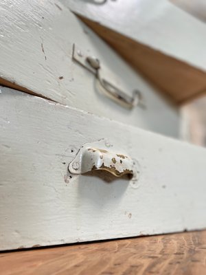 Bank Counter in Patinated Wood, 1900-UX-1325863