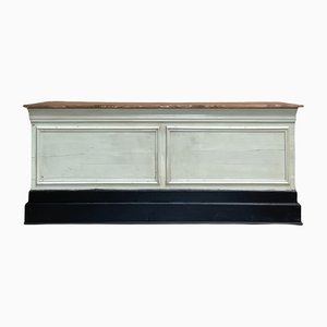 Bank Counter in Patinated Wood, 1900-UX-1325863