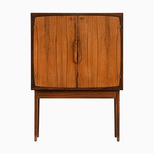 Bar Cabinet in Rosewood, Glass and Steel attributed to Torbjørn Afdal, 1960s-SC-2022141