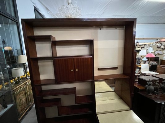 Bar Cabinet or Bookcase with Glass, 1950s-BNU-1105667