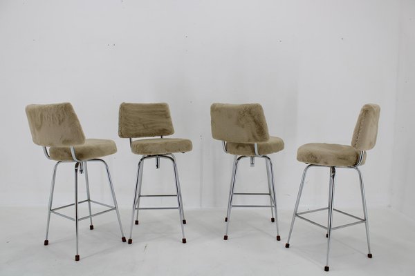 Bar Chairs, Czechoslovakia, 1960s, Set of 4-TZ-1761251