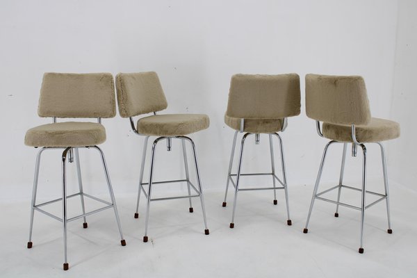 Bar Chairs, Czechoslovakia, 1960s, Set of 4-TZ-1761251