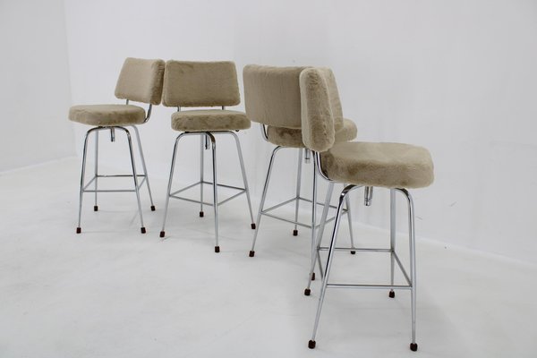 Bar Chairs, Czechoslovakia, 1960s, Set of 4-TZ-1761251