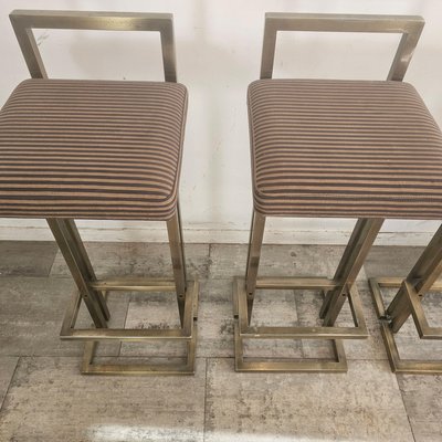 Bar Stools in the style of Maison Jansen, 1985, Set of 4-WBX-2042355