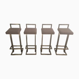 Bar Stools in the style of Maison Jansen, 1985, Set of 4-WBX-2042355