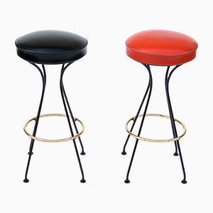 Bar Stools, Mid-20th Century, Set of 2-URD-1098500