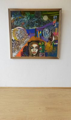 Barbara Urszula Piwarska, Composition, Oil on Canvas, 1970s-ZEF-1725001