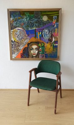 Barbara Urszula Piwarska, Composition, Oil on Canvas, 1970s-ZEF-1725001